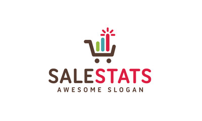 Sale Stats Logo Template
