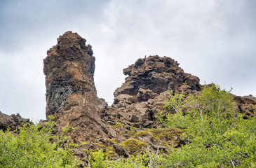 Rocks Formations, Lava Fields in Dimmuborgir, Iceland