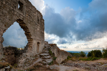 Fototapeta premium ruins of old castle