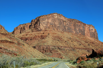 Red cliffs of Colorado River, Utah