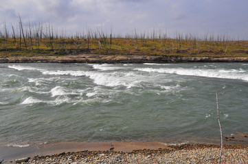 The rapid on the Putorana plateau.