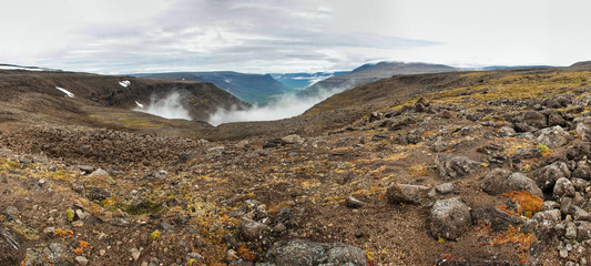 Panorama of Putorana plateau.