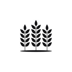 Cereals icon, Wheat Agriculture symbol isolated on white background. Vector illustration