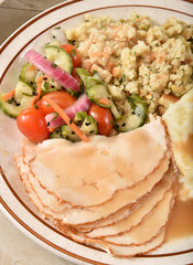 Gourmet turkey dinner