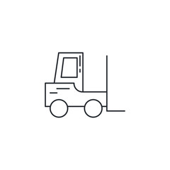 Isolated forklift icon vector design