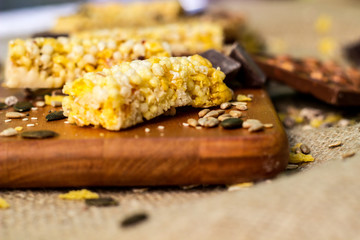 Granola Bars and mixed nuts 