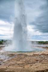 Geysir eruption in Strokkur, Iceland
