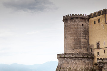 Fototapeta na wymiar castle tower in naples