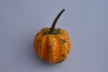 Decorative pumpkin on a white background.