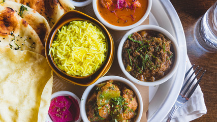 Authentic Indian Thali Platter