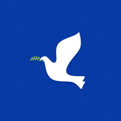 Dove, a symbol of peace and purity. The biblical symbol of the Holy Spirit.