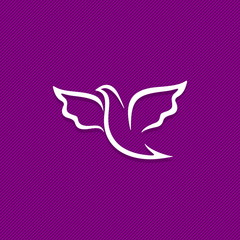 Dove, a symbol of peace and purity. The biblical symbol of the Holy Spirit.