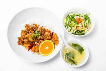 Spicy orange chicken