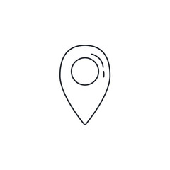 Isolated gps mark vector design