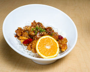 Spicy orange chicken