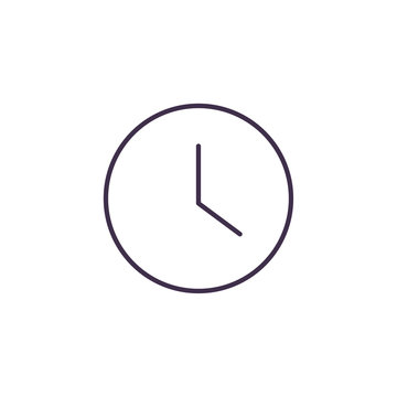 Isolated clock icon vector design