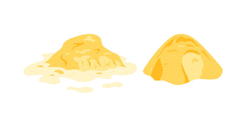 Vector sand icons in simple flat style