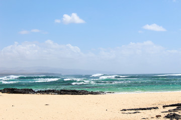 Fototapeta na wymiar Beach Canary Islands Fuerteventura