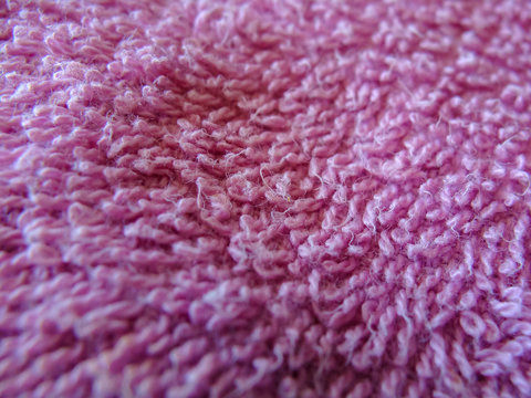 Close-up of cotton pink cloth