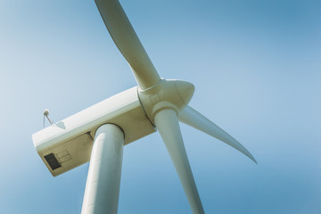 wind turbine a renewable energy source - obrazy, fototapety, plakaty