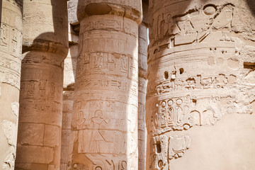 The Karnak Temple Complex, commonly known as Karnak meaning "fortified village", comprises a vast mix of decayed temples, chapels, pylons, and other buildings 