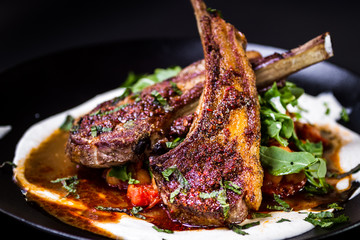 grilled lamb chops © wollertz