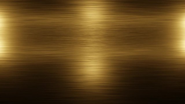 Stainless steel golden metal background texture. Incident light on the texture of the gold metal. Lightening and darkening of metal.