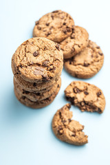 Sweet biscuits. Chocolate cookies.