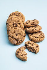 Sweet biscuits. Chocolate cookies.