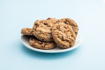 Sweet biscuits. Chocolate cookies.