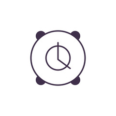 Isolated alarm clock icon vector design