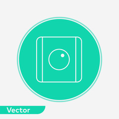 Light dimmer switch vector icon sign symbol