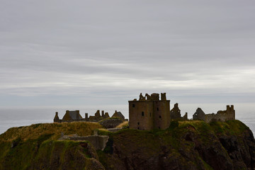 Dunnottar Castle landscape in Scotland