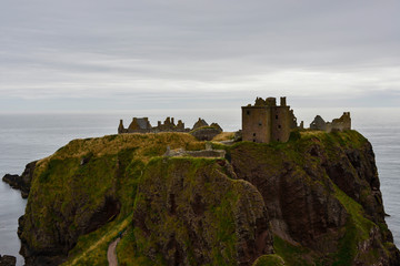 Fototapeta premium Dunnottar Castle landscape in Scotland