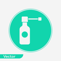 Medicine spray vector icon sign symbol