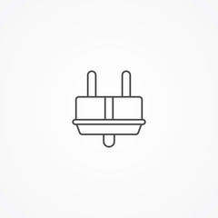 Plug vector icon sign symbol