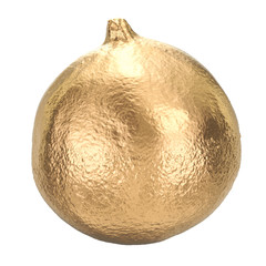 Golden common fig, 3d rendering
