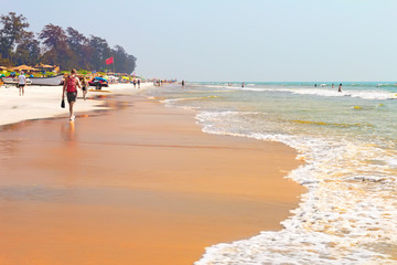 Fototapeta na wymiar Arambol Beach. North Goa. India