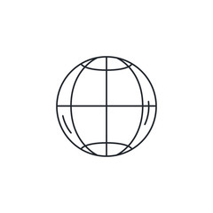 Isolated global sphere icon vector design