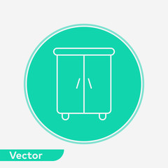 Wardrobe vector icon sign symbol