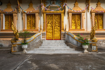 Buddist temple Vat Haysoke in Vientiane. Laos. Asia.