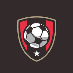 Obraz premium Soccer Logo Badge, American Logo Sports