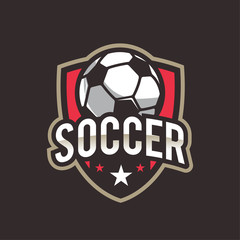 Obraz premium Soccer Logo Badge, American Logo Sports