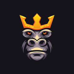 illustration king kong e sport logo for your team gaming