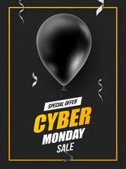 Cyber Monday Sale Abstract Background.