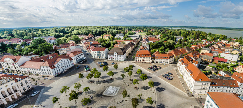Neustrelitz Marktplatz Panoramablick