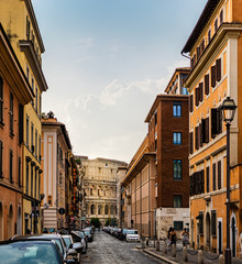 Obraz premium View of the Colosseum in Rome