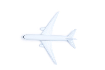 Fototapeta na wymiar Airplane model isolated on white background
