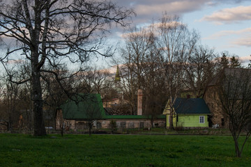 Plakat old house in the park
