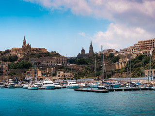 Fototapeta na wymiar Overlooking the Island of Gozo 